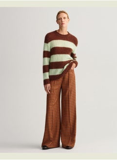 GANT GANT High-Waisted Wide Check Pants  - Image 4