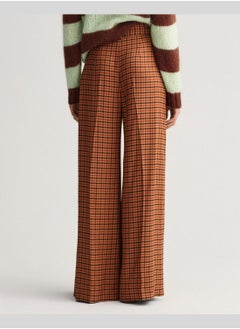 GANT GANT High-Waisted Wide Check Pants  - Image 2