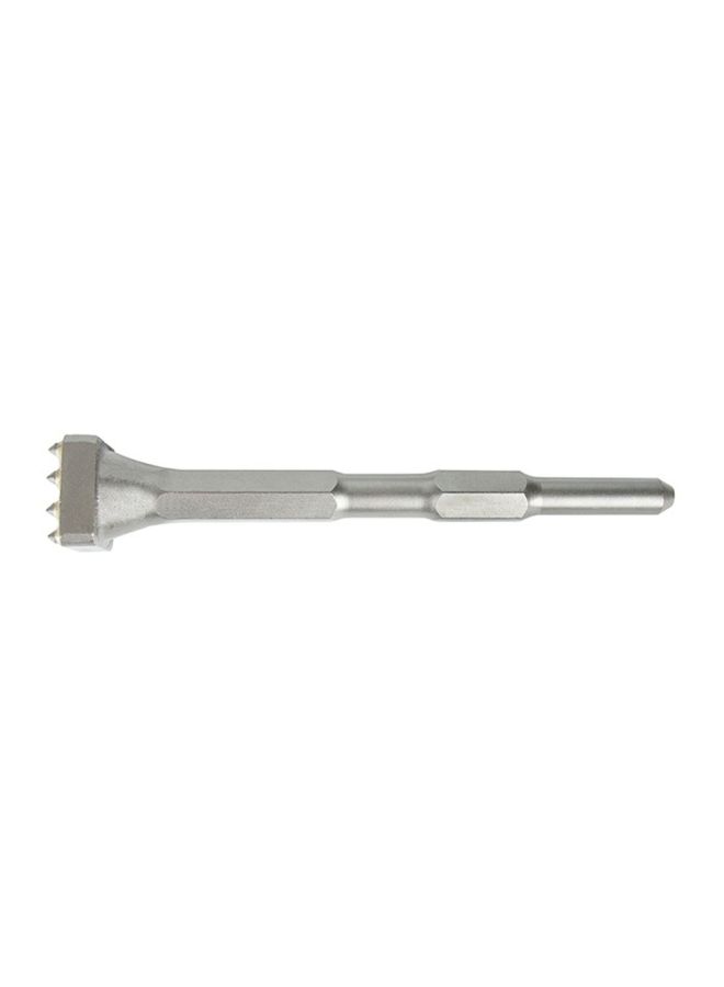 NIBEMINENT 12 Teeth Square Shank Alloy Point Groove Gouge Silver - Image 1