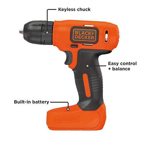 BLACK+DECKER 8V MAX Cordless Drill/Driver (BDCD8C) - Image 2