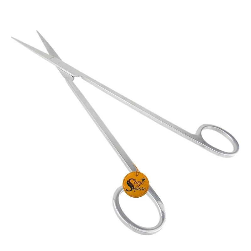 Sage Square Long Size Professional Aquarium Tongs Tool of Stainless Steel for Fish Tank, Aquatic Plant Cleaning, Aquascape, Aquarium. (Design 3) - Image 1