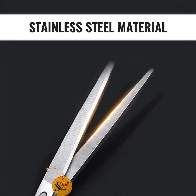 Sage Square Long Size Professional Aquarium Tongs Tool of Stainless Steel for Fish Tank, Aquatic Plant Cleaning, Aquascape, Aquarium. (Design 3) - Image 3