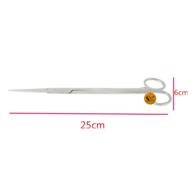 Sage Square Long Size Professional Aquarium Tongs Tool of Stainless Steel for Fish Tank, Aquatic Plant Cleaning, Aquascape, Aquarium. (Design 3) - Image 2