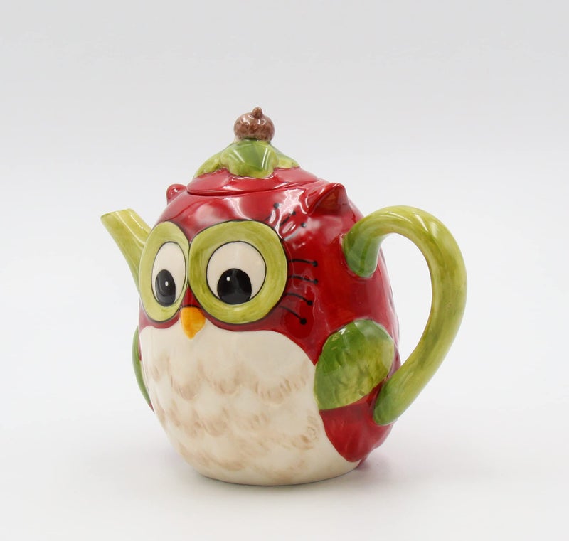 Cosmos Gifts Ceramic Owl Teapot, 6-Inch - Image 2