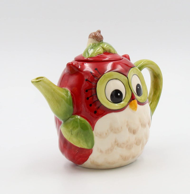 Cosmos Gifts Ceramic Owl Teapot, 6-Inch - Image 3