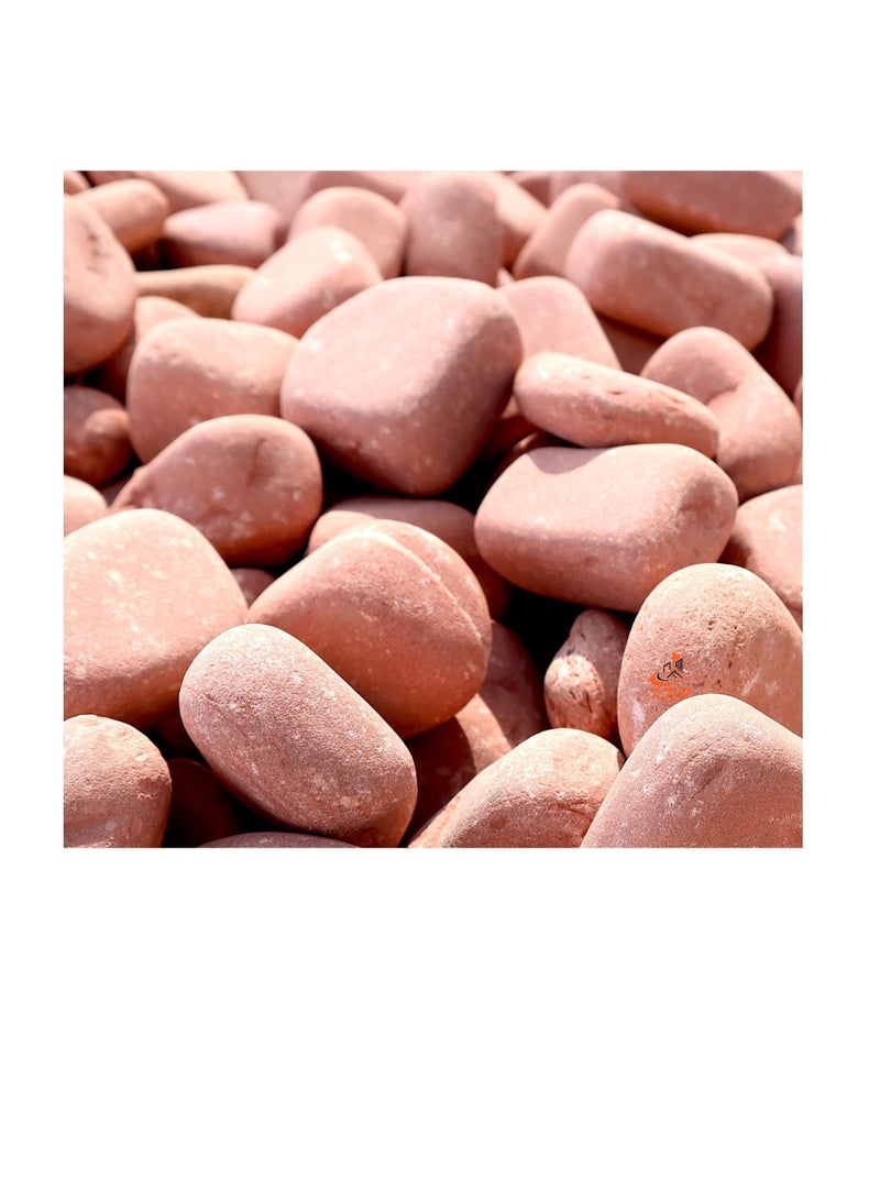 KNP Tumbled Red River Stone Natural Garden Material 5-8 cm 20 kg - Image 3