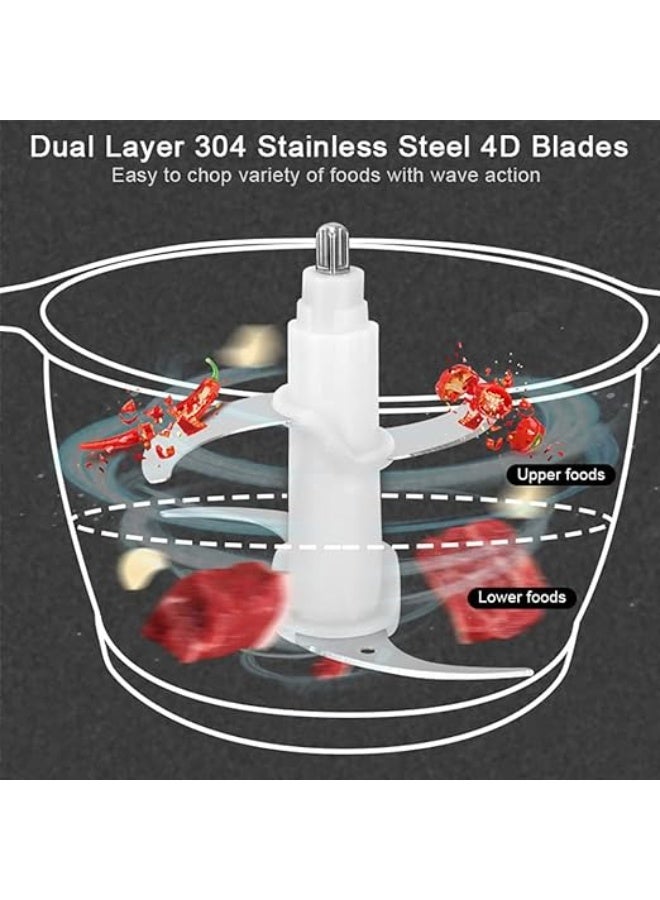 جيهام فرامة طعام مفرمة لحم 2 لتر 500 واط، آلة طحن لحم كهربائية، خلاط، مفرمة، مزيج لحم، فرامة لحم كهربائية ستانلس ستيل، آلة تجهيز طعام أوتوماتيكية - Image 2