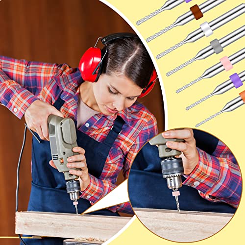 Lothee Shank Tungsten Carbide Micro Drill Bits Set, Tungsten Steel PCB Print Circuit Board Flute CNC Router Bits for Rough Stone Print Circuit Board Jewelry Engraving (30 Pcs, 0.1-3.0 mm) - Image 4