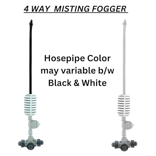 AGRIANSH Irrigation Fogger Sprayer System Mist Cooling Kit 4 Way Assembly Unit with Check Valve for Garden, Farm, Agriculture, Green houses, Poultry Farm-Pack of 20 - Image 3