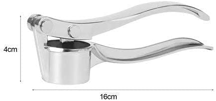 SILENCIO Stainless Steel Multi-Function Manual Garlic Crusher Presser Portable Ginger Press Mincer Grinding Squeeze Slicer Chopper Cutter for Kitchen - Image 3