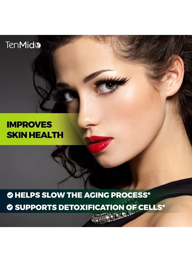 Tenmido Chaga Mushroom Extract Capsules Equivalent to 5050mg & Lions Mane, Cordyceps and More | Digestive Health, Anti-Aging, Immune Support | Energy Boost, Rich in Antioxidants & Nutrients, 3 Months Supply - Image 3