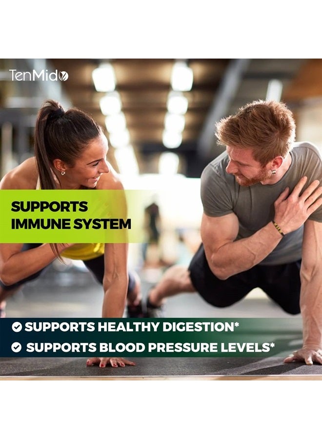 Tenmido Chaga Mushroom Extract Capsules Equivalent to 5050mg & Lions Mane, Cordyceps and More | Digestive Health, Anti-Aging, Immune Support | Energy Boost, Rich in Antioxidants & Nutrients, 3 Months Supply - Image 2