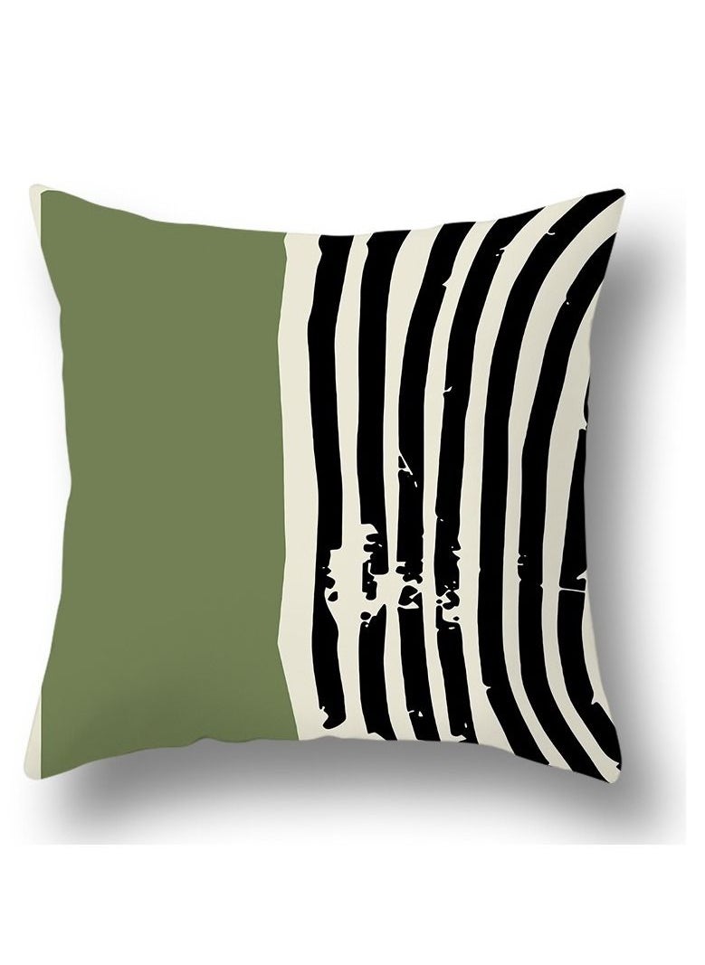 Y&D Green abstract geometric print pillowcase pillow cover 45*45cm 
