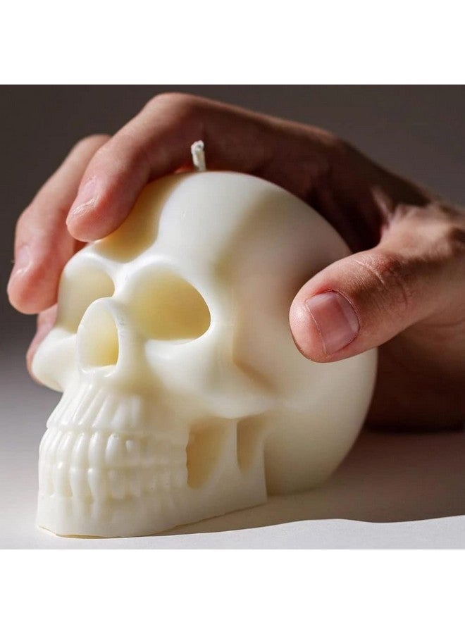 Silicone Skull Candle Molds, Maehsab 3D Skeleton Wax Candle Making Mould For Candle Handmade Diy, Skull Ghost Resin Epoxy Mold, Skull Shape Scented Candle Mold For Halloween Party Art Craft