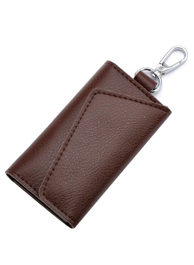 Key Holder Wallet Brown 1.2 x 1.2centimeter 