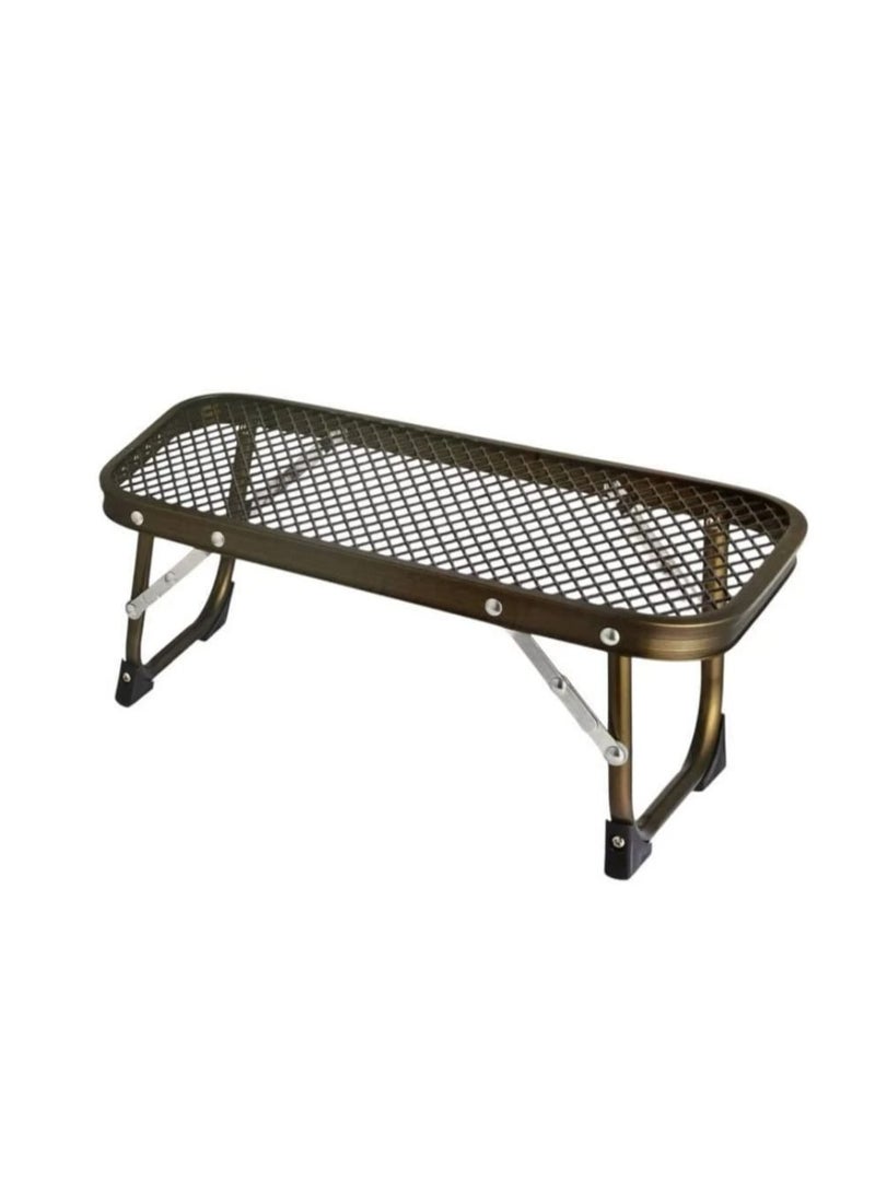 Folding Camping Table – Portable Lightweight Metal Table for Outdoor Desert Trips, Picnics and Camping Adventures, Durable and Easy to Carry Design - Image 1
