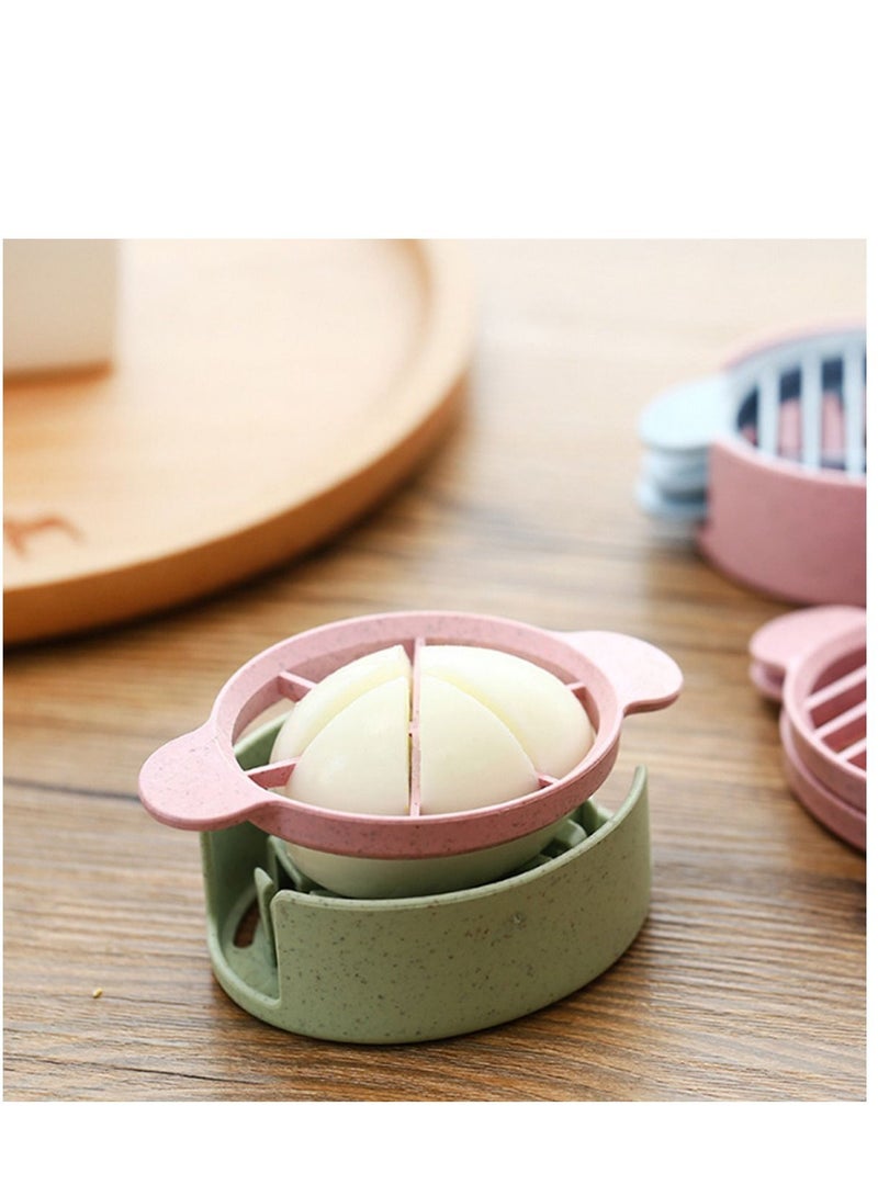 KASTWAVE Egg Slicer Cutter Set with 3 Cutters, Boiled Eggs Cutting Easy Slicing Wedges Or Halves Great for Sandwiches Mushroom Strawberry Salad - Image 4