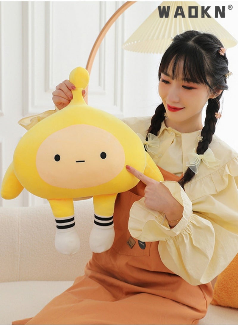 WAOKN 30cm Cute Egg Party Plush Stuffed Animal Body Pillow, Soft Cylindrical Hugging Toy for Kids, Adorable Kawaii Pillow for Bedding and Naptime, Perfect for Sleepovers and Playtime - Image 3