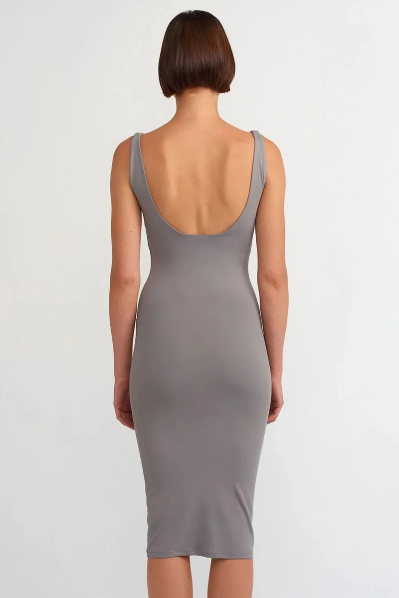 ديلفين DILVIN Sleeveless Bodycon Midi Dress