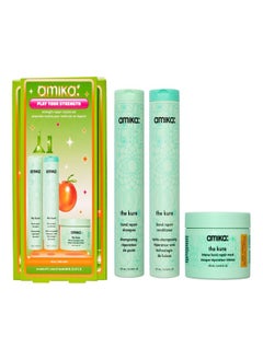 amika AMIKA Play Your Strength Repair Routine Set – Complete Strengthening & Repairing Haircare Kit for Damaged, Weakened, or Over-Processed Hair – Restores, Fortifies, and Protects for Healthier, Resilient Hair  - Image 1