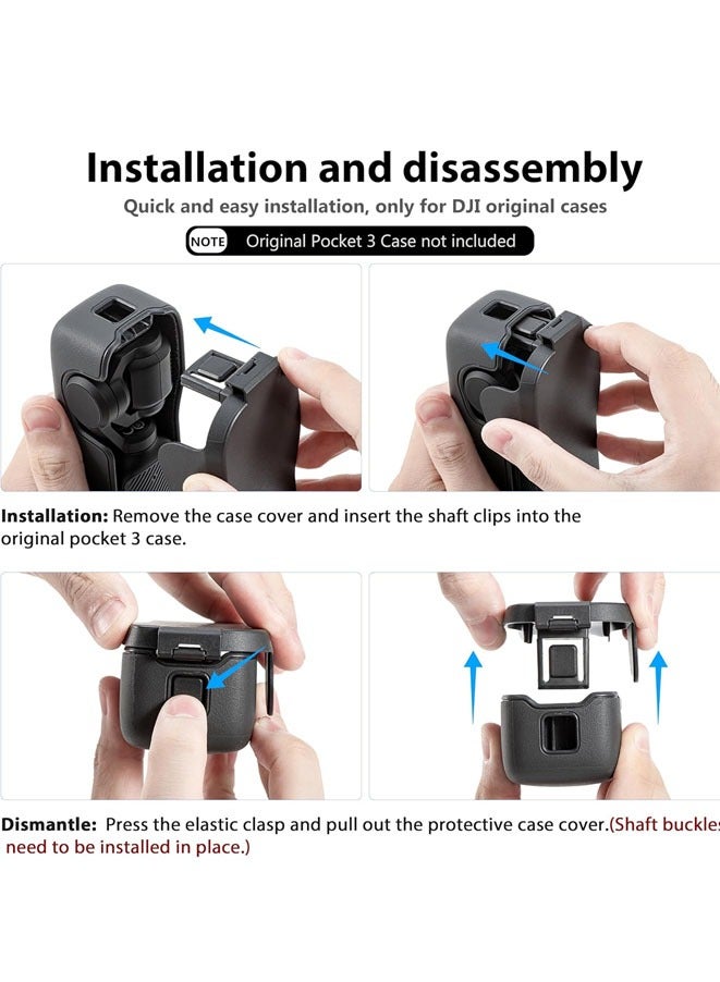Muyixin Pocket 3 Cover Case for DJI Osmo Pocket 3 Accessories,3 CPL/ND Filter Storage Slots,Protect Pocket 3 Gimbal from Impacts - Image 5