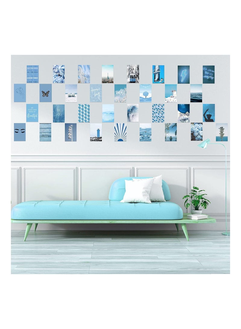 كابتن تيك 50 Pieces Wall Collage Kit, Room Aesthetic Posters, Small Landscape Vintage Photo Collage Postcards, Wall Art Poster Image Prints for Bedroom Living Room Dorm Aesthetic Wall Decor, (4 x 6 Inches) - Image 3