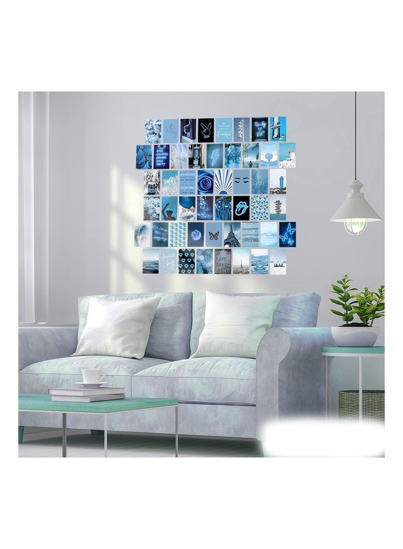 كابتن تيك 50 Pieces Wall Collage Kit, Room Aesthetic Posters, Small Landscape Vintage Photo Collage Postcards, Wall Art Poster Image Prints for Bedroom Living Room Dorm Aesthetic Wall Decor, (4 x 6 Inches) - Image 4