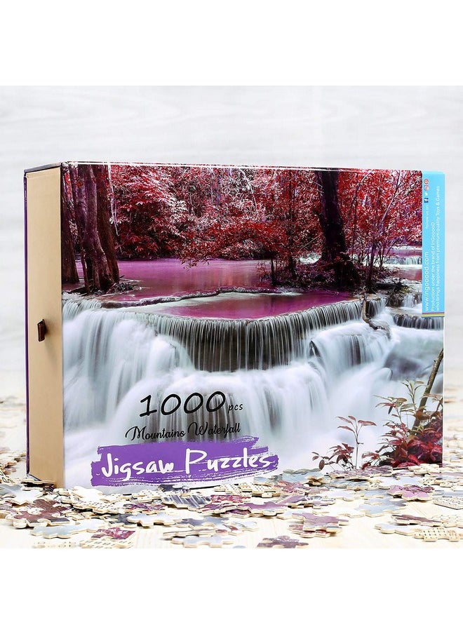 Ingooood Ingooood Tranquil Series- Mountains Waterfall - Jigsaw Puzzles 1000 Pieces for Adult  - Image 2