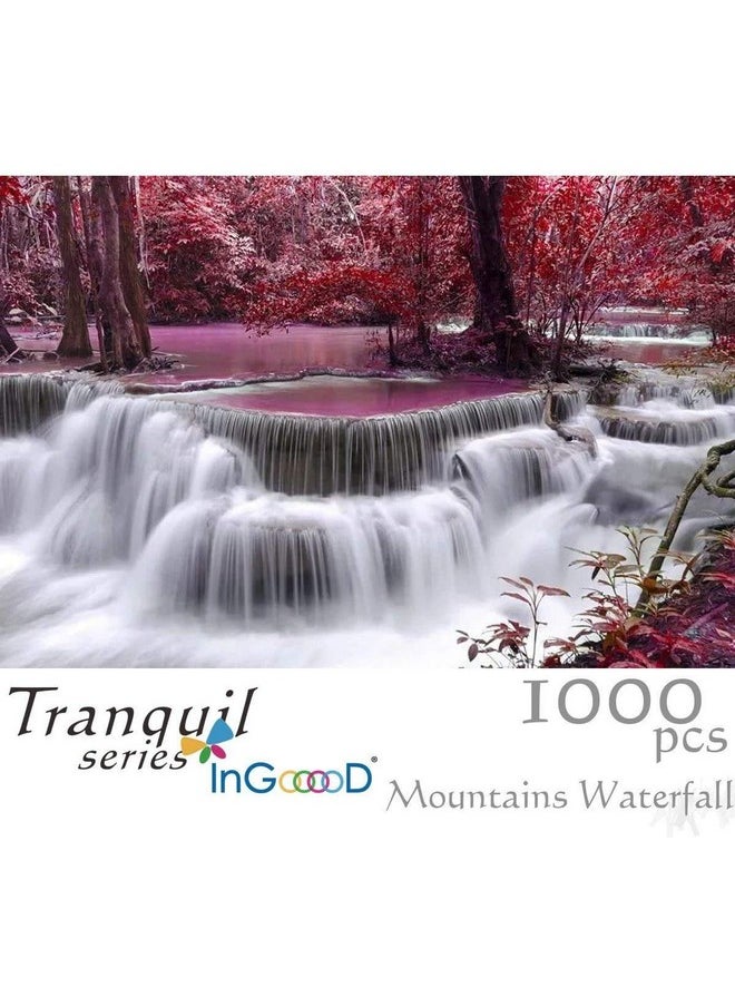 Ingooood Ingooood Tranquil Series- Mountains Waterfall - Jigsaw Puzzles 1000 Pieces for Adult  - Image 1