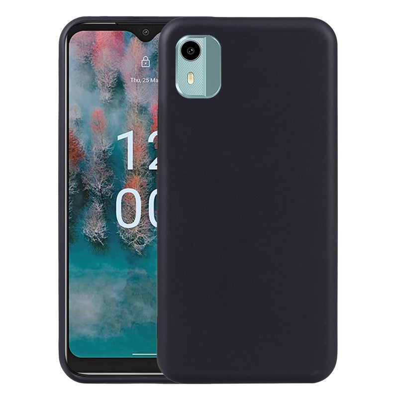 HuHa Case Cover For Nokia C12 / C12 Plus / C12 Pro TPU Phone Case(Black) - Image 1