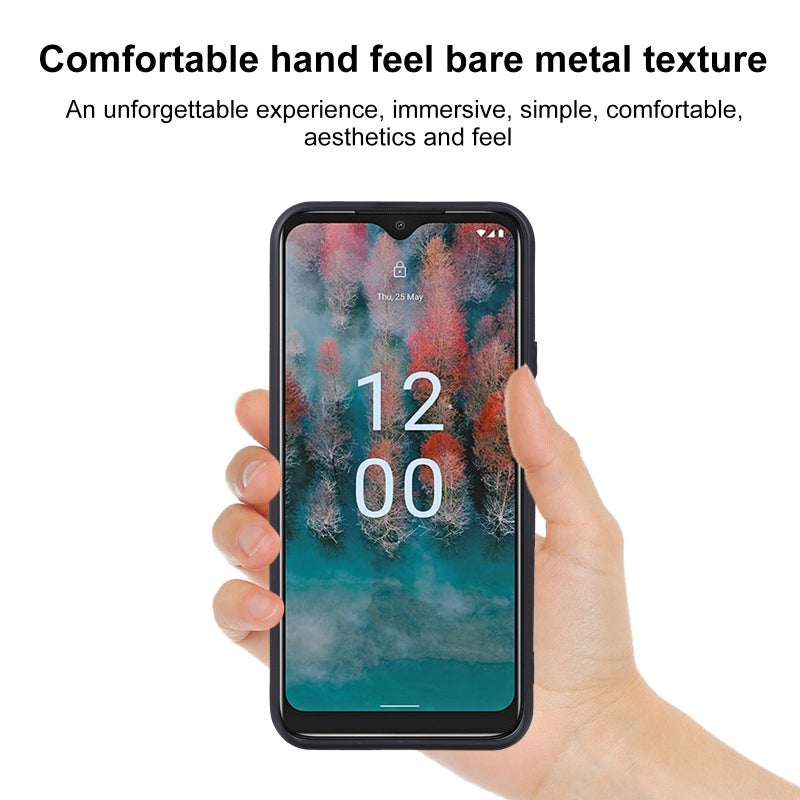 HuHa Case Cover For Nokia C12 / C12 Plus / C12 Pro TPU Phone Case(Black) - Image 3