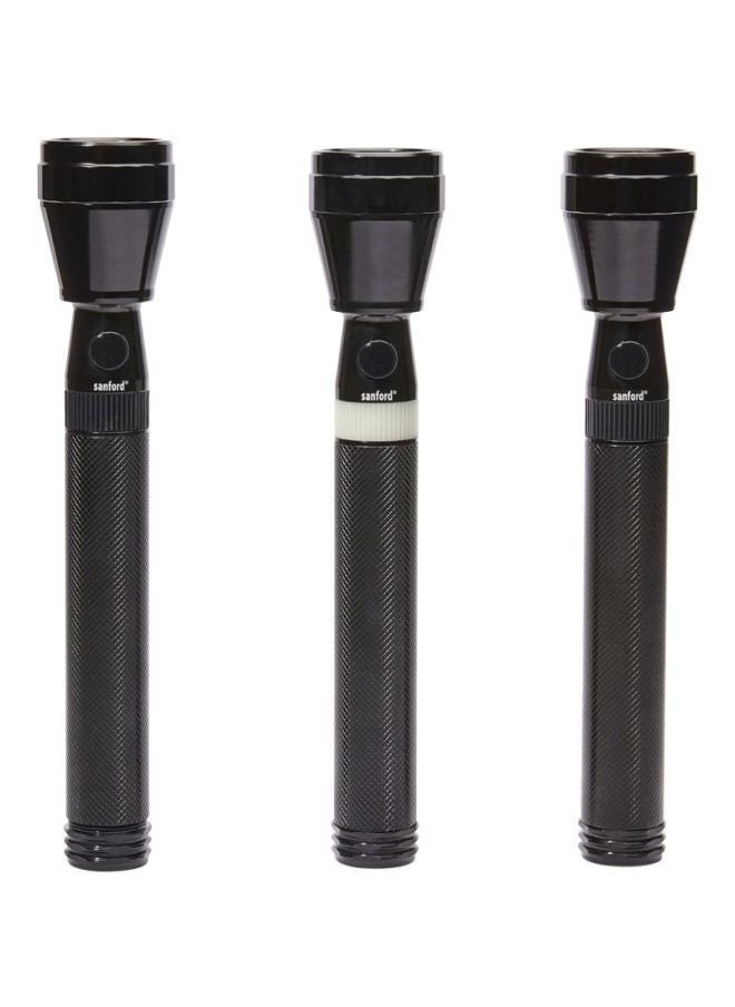 NIBEMINENT 3-Piece Rechargeable LED Search Light Set Black  - Image 1