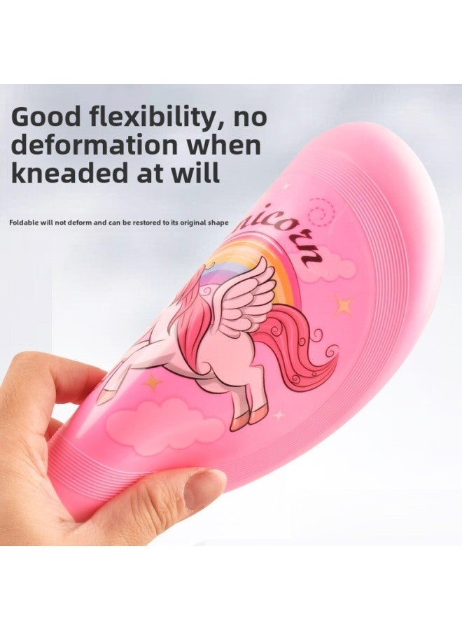 GIOIO Soft Bamboo Dragonfly Frisbee for Kids Blue 20cm UFO Boomerang Fairy Aerospace Design Lightweight Outdoor Flying Toy Parent-Child Everyday Wear Kindergarten Sports Game Gift - Image 2