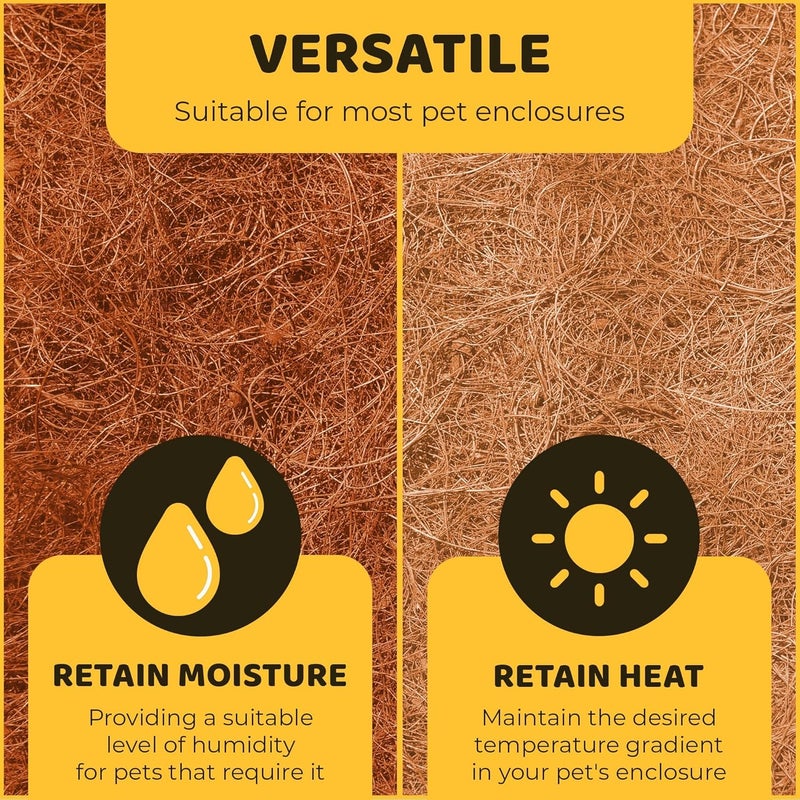 SunGrow Coco Fiber Hermit Crab & Reptile Carpet, Gecko Terrarium Liner, and Floor Bedding Substrate & Supplies, Climbing Wall Carpet & Mat for Hermit Crabs, 10" x 13", 1 Piece Per Pack - Image 4