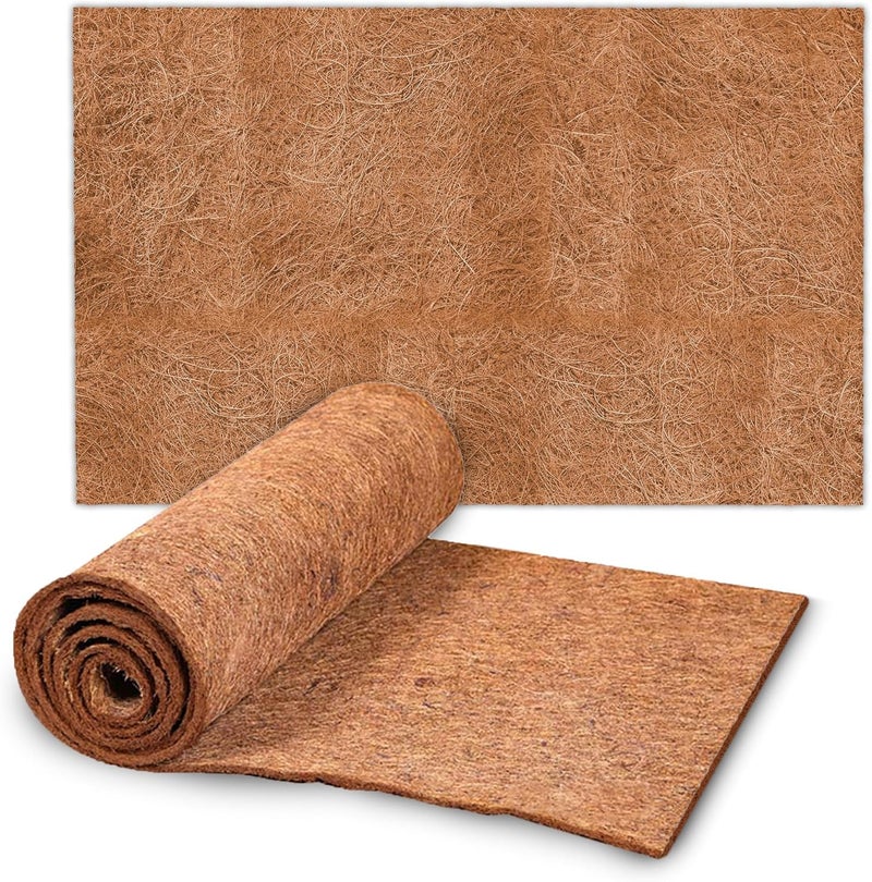 SunGrow Coco Fiber Hermit Crab & Reptile Carpet, Gecko Terrarium Liner, and Floor Bedding Substrate & Supplies, Climbing Wall Carpet & Mat for Hermit Crabs, 10" x 13", 1 Piece Per Pack - Image 2