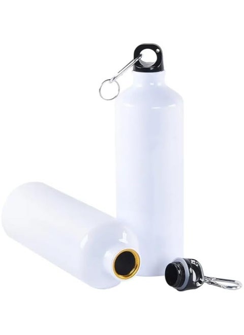 500ml Water Bottles with Carabiner, Portable Aluminum Reusable Leakproof Water Bottle for Sports, Hiking, Travel, Gym, Fitness