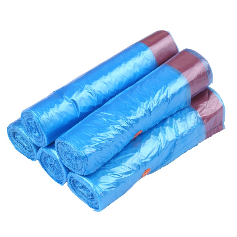 Garbage Bags 45x50cm Durable PP Material - 75-Count Pack 15 Bags Per Roll Plastic Bags for Household Kitchen Waste Disposal - Image 1