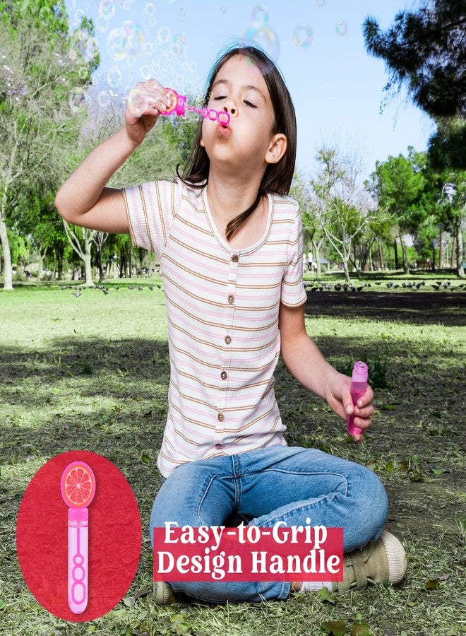 Sloosh مجموعة سلوش المكونة من 24 عصا فقاعات صغيرة على شكل فواكه (28 غرام) للأطفال، نشاط فقاعات صيفي ممتع، عيد الفصح، أعياد الميلاد وحفلات الزفاف، هدايا متنوعة للحفلات - Image 4