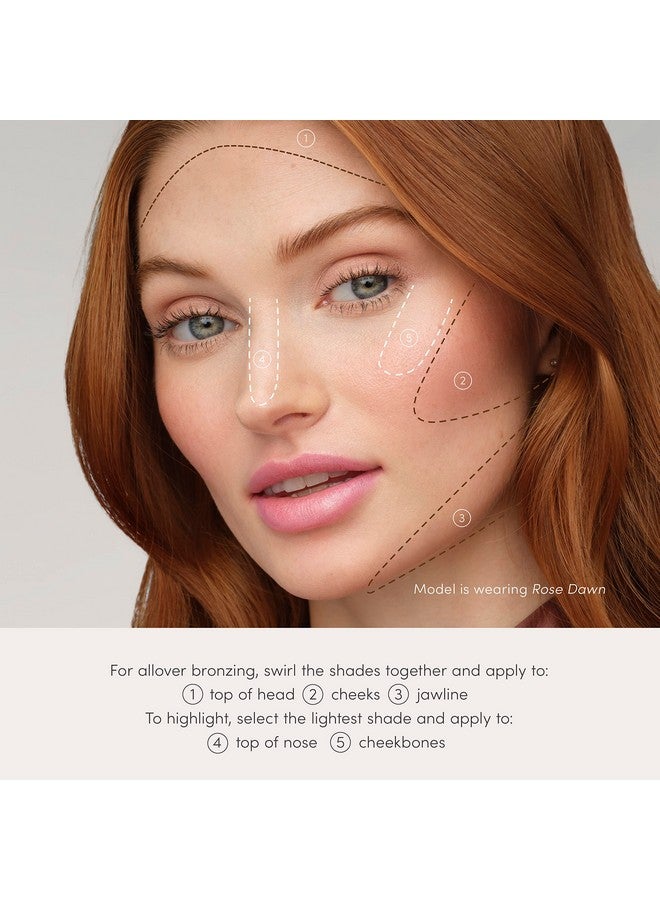 Jane Iredale بودرة برونزر بيوبرونز اللامعة - عبوة إعادة تعبئة مع تغطية قابلة للبناء خفيفة الوزن وقابلة للتنفس خالية من القسوة 4 درجات قابلة للخلط - Image 5