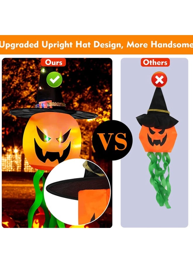 Pumpkin Lanterns Decorations Outdoor Hanging Lighted Decor 5 LED Colorful String Lights Battery Operated for Tree Outside Indoor Yard Garden Party Decor Halloween (Colorpumpkin) - Image 3