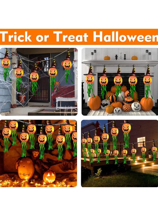 Pumpkin Lanterns Decorations Outdoor Hanging Lighted Decor 5 LED Colorful String Lights Battery Operated for Tree Outside Indoor Yard Garden Party Decor Halloween (Colorpumpkin) - Image 5