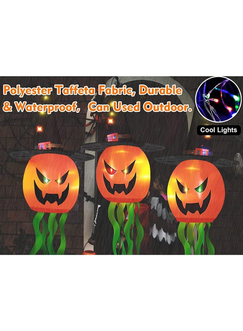 Pumpkin Lanterns Decorations Outdoor Hanging Lighted Decor 5 LED Colorful String Lights Battery Operated for Tree Outside Indoor Yard Garden Party Decor Halloween (Colorpumpkin) - Image 4