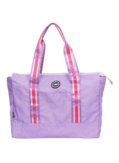 CUBS Double Face Tote Bag Multicolor Large Lilac Plain & Tie Dye  - Image 4