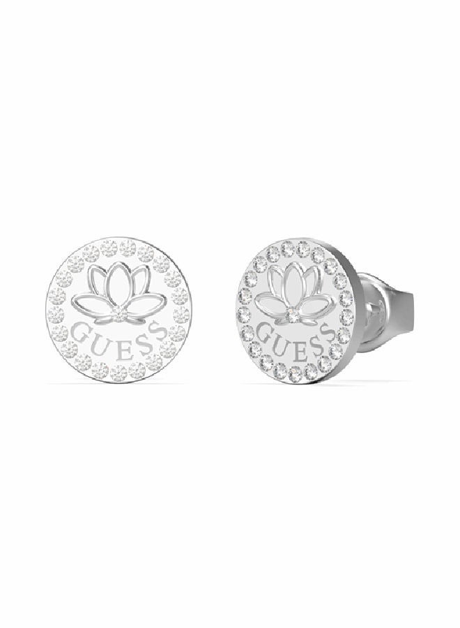 GUESS Lotus Stud Earring 