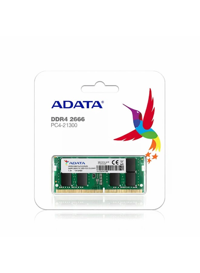 أداتا ذاكرة رام أيه دي أي تي أيه (ADATA) بسعة 8 جيجابايت DDR4 وتردد 2666 ميجاهرتز للكمبيوتر المكتبي (PC4-21300) – وحدة ذاكرة U-DIMM عالية الأداء - Image 2