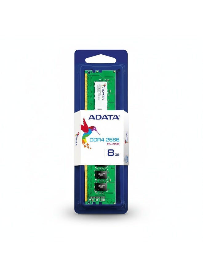 أداتا ذاكرة رام أيه دي أي تي أيه (ADATA) بسعة 8 جيجابايت DDR4 وتردد 2666 ميجاهرتز للكمبيوتر المكتبي (PC4-21300) – وحدة ذاكرة U-DIMM عالية الأداء - Image 4
