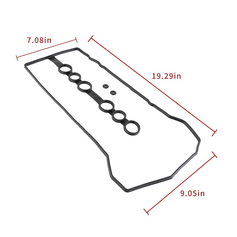 Cybal VS50542R Engine Valve Cover Gasket & Gasket Maker 3oz with 1998-2008 Toyota Celica Corolla Matrix MR2 Pontiac Vibe Chevy Prizm 1.8L 1121322050 0361568 56025300 - Image 4