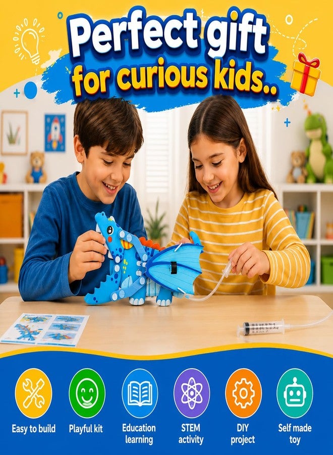 كيت 4 كيوريس مجموعة Kit4Curious® لبناء ذراع روبوتية هيدروليكية، لعبة تعليمية للأطفال من عمر 6 سنوات فما فوق | اصنع ذراعًا ميكانيكية تعمل بالماء | مجموعة أدوات تعليمية هندسية | هدية عيد ميلاد تعليمية في مجال الروبوتات للأولاد والبنات - Image 5
