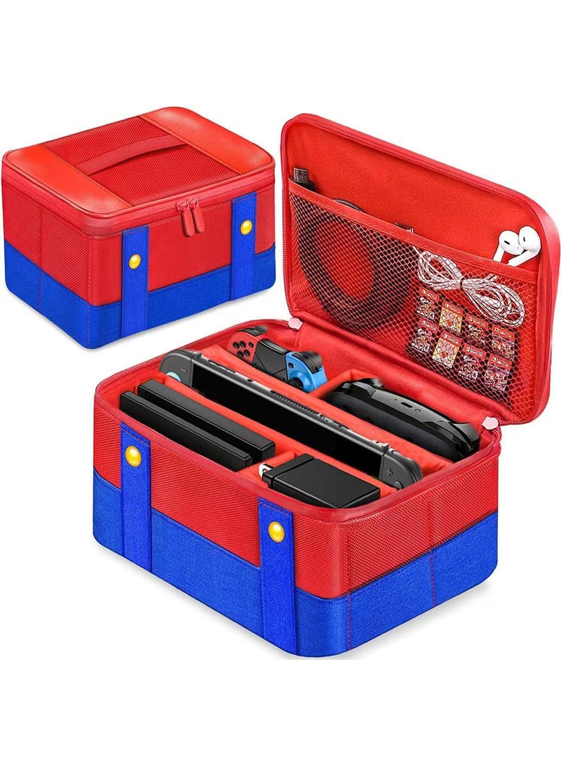 RISLG Cute Switch Carry Case for Switch 2 and Switch OLED, Portable Soft Shell Waterproof Protective Storage Travel Carrying Case Messenger Bag Oxford for NS SD Console Dock JoyCons Accessories - Image 1