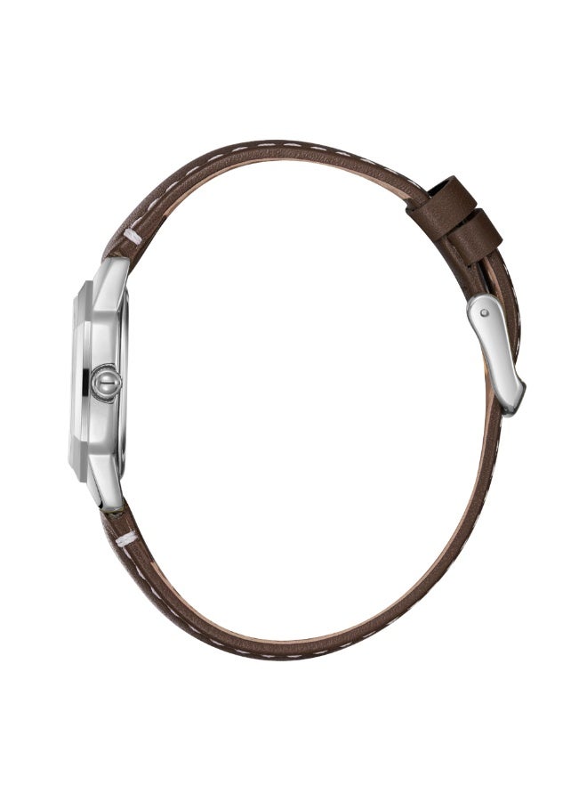 Lee Cooper ساعة يد نسائية جلدية تناظرية LC08202.362 - 27x34 مم - Image 3